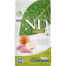 ND Prime Adult - пълноценна храна с месо от глиган и ябълки, за котки над 12 месеца